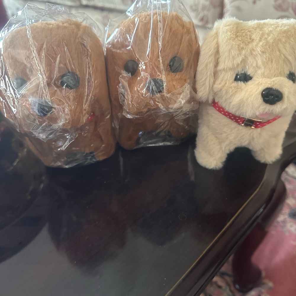 Cute Plush Dog Toy Trio